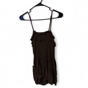 American Eagle Outfitters Chocolate Brown Textured Dress